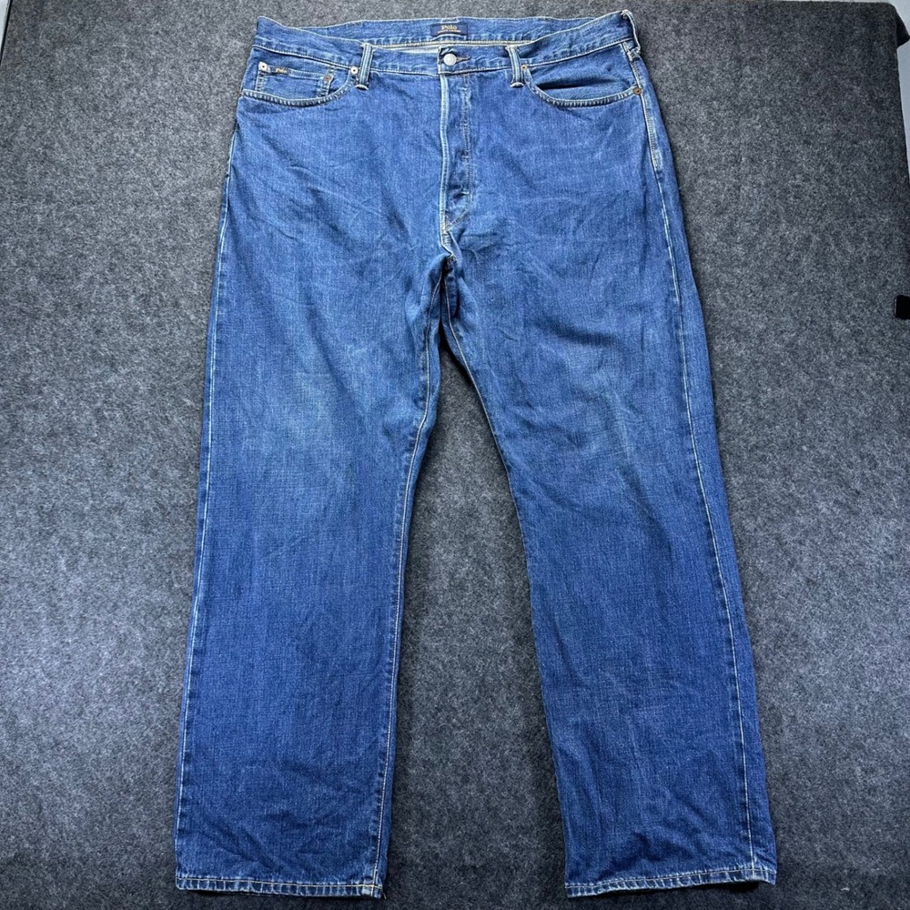 Vintage Polo Ralph Lauren Mens Blue Classic Fit Straight Leg Jeans 38x32